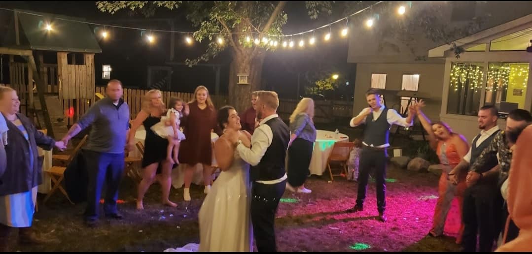 Wedding DJs in Lafayette Indiana Back Yard Dancing