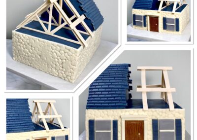 Groom Cake In the shape of a HOuse