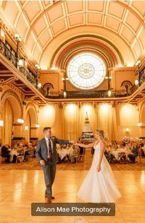 First dance at Union Station Grand Ball room Indianapolis Indiana