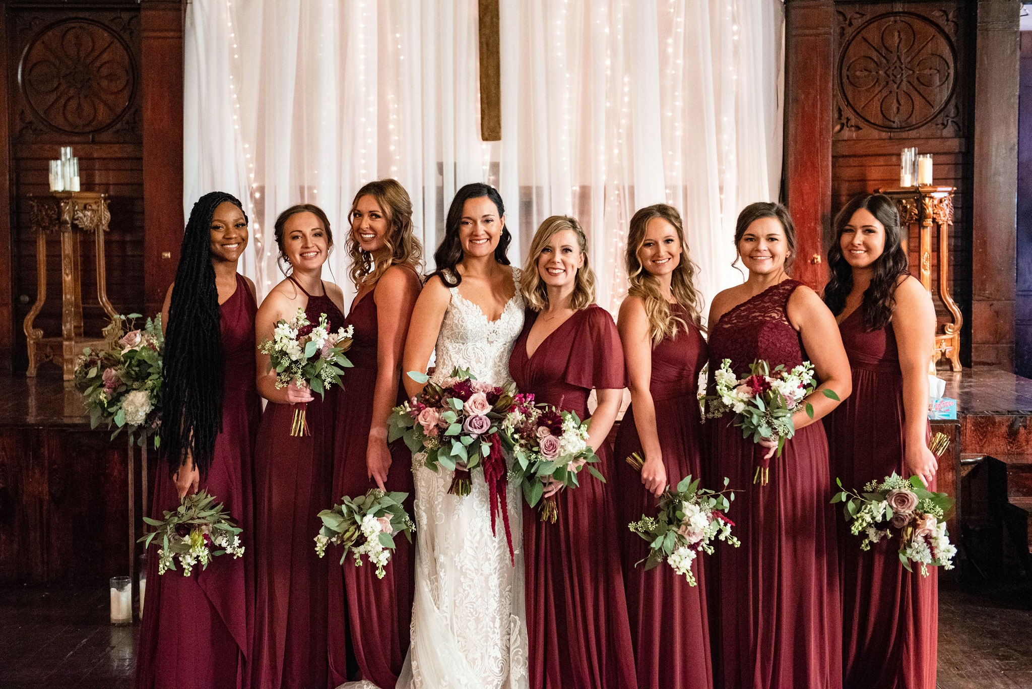 Wedding Party Floral Bridesmaids