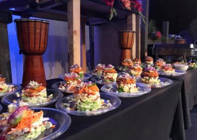 Elegant Table Full Of Food