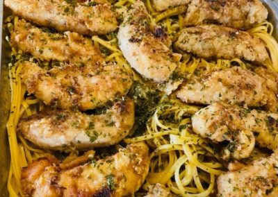 A sea of cooked chicken