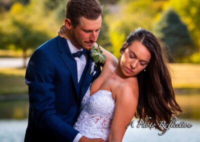 A wedding photo taken by and contains text A Photo Reflection