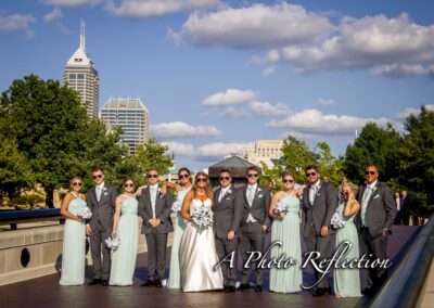 A wedding photo taken by and contains text A Photo Reflection