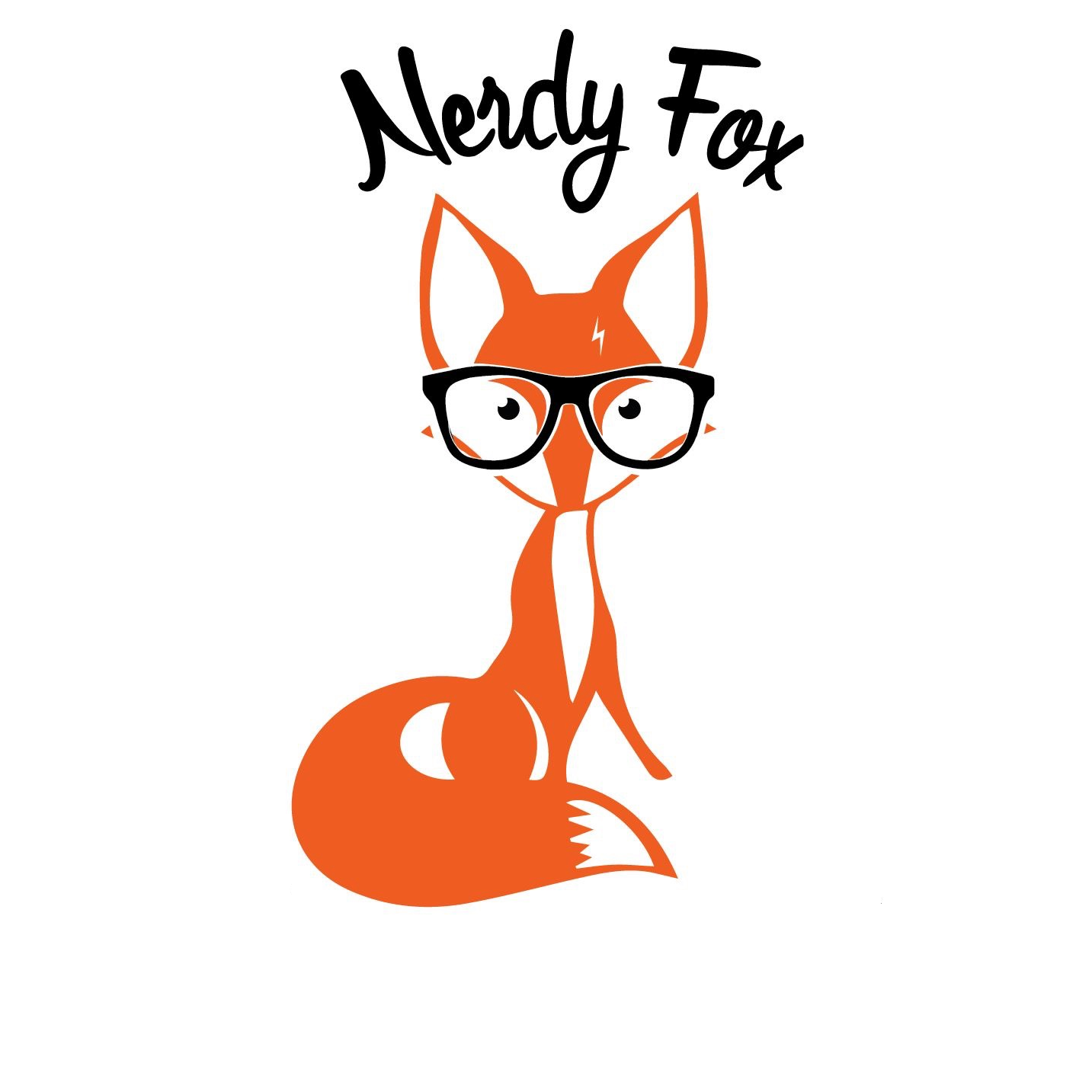 FoxRentalsLogcorrSquare Transparent Nerdy Fox Rentals Square logo image modified by MDN Designs